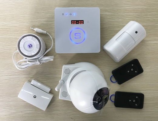 China De witte GSM van de Persoonsbrand Draadloze Veiligheid van het Alarmsysteemhuis met rf-Controle leverancier